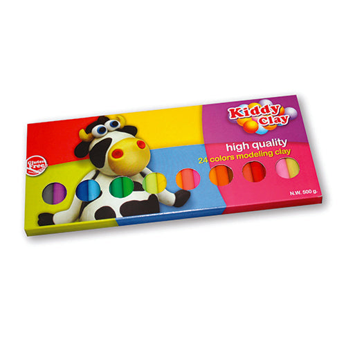 KIDDY CLAY - PLASTILINA GR.500 - 24 COLORI