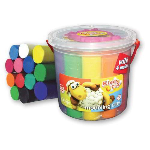 KIDDY CLAY - PLASTILINA GR.1240 - 13 COLORI + ACCE