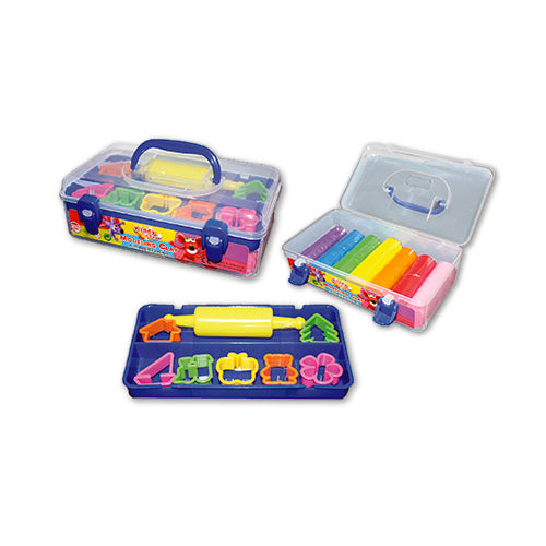 KIDDY CLAY - PLASTILINA GR.550 - 7 COLORI + ACCESS Immagine principale del prodotto