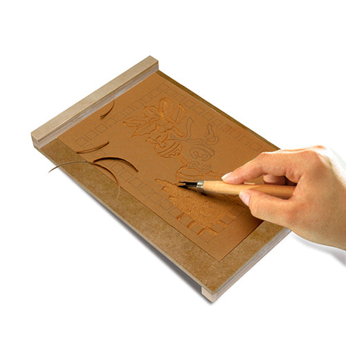 TAVOLETTA IN LEGNO X LINOLEOGRAFIA CM.22X31
