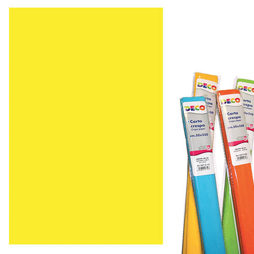 CARTA CRESPA GR.40 - CM.50X250 - GIALLO