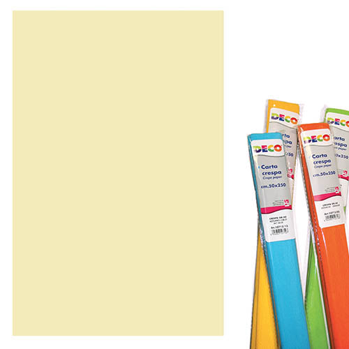 CARTA CRESPA GR.40 - CM.50X250 - CREMA