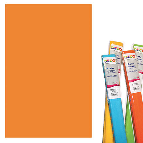 CARTA CRESPA GR.40 - CM.50X250 - ARANCIO