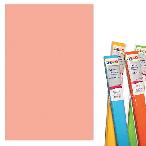 CARTA CRESPA GR.40 - CM.50X250 - ROSA CARNE Immagine secondaria del prodotto