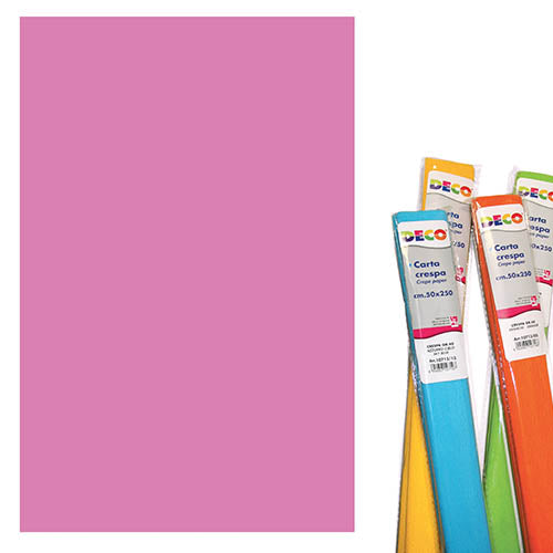 CARTA CRESPA GR.40 - CM.50X250 - ROSA Immagine secondaria del prodotto