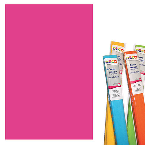 CARTA CRESPA GR.40 - ROTOLO CM.50X250 - FUXIA Immagine secondaria del prodotto