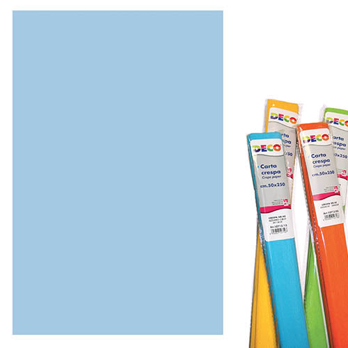 CARTA CRESPA GR.40 - CM.50X250 - AZZURRO BABY Immagine secondaria del prodotto