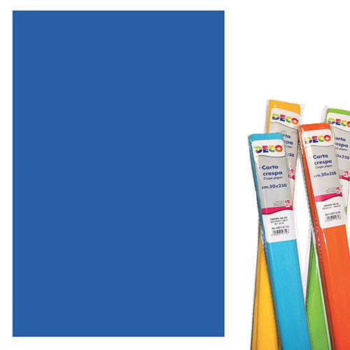 CARTA CRESPA GR.40 - CM.50X250 - BLU Immagine secondaria del prodotto
