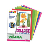 CARTA VELINA CM.50X76 - BUSTA 25 FG. - 5 COLORI FREDDI