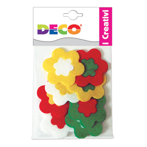 FIORE IN FELTRO - SET 8 PZ. MISURE ASS. CM.3/CM.6 Immagine principale del prodotto