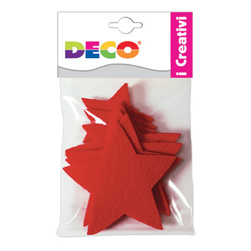 STELLE IN FELTRO - SET 8 PZ. - MISURE ASS. Immagine principale del prodotto