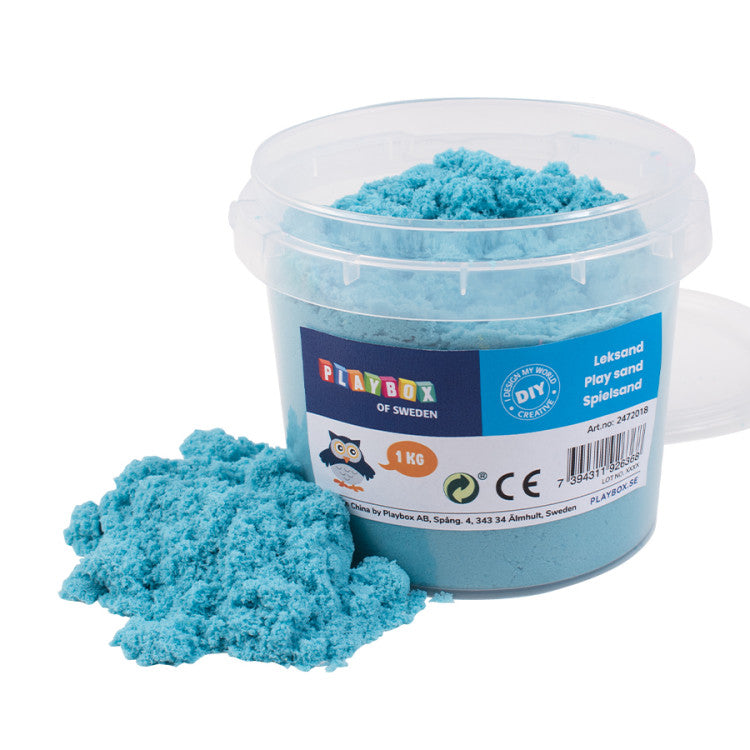 SABBIA CINETICA COLORATA DECO SAND KG.1 AZZURRO Immagine principale del prodotto