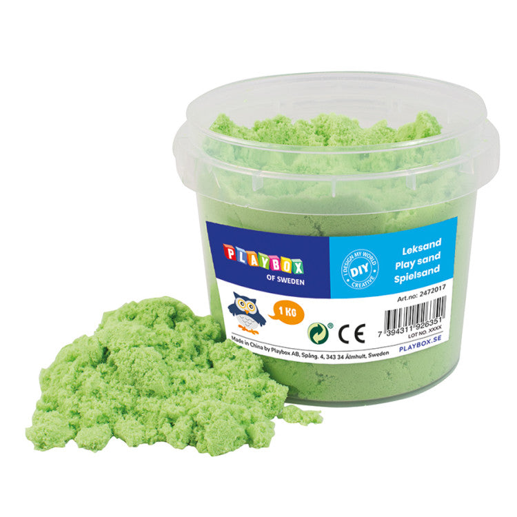 SABBIA CINETICA COLORATA DECO SAND KG.1 VERDE ACIDO