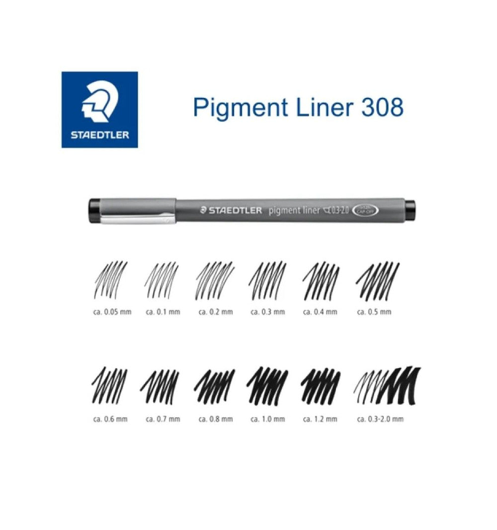 PENNA FINELINER STAEDTLER PIGMENT LINER 0.7MM NERO