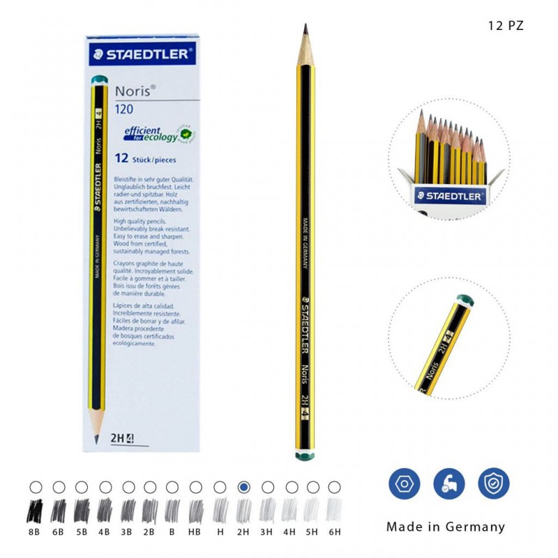 MATITA NORIS STAEDTLER 120 N.4 /12 2H