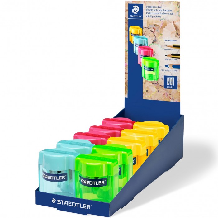 TEMPERAMATITE CON SERBATOIO 2 FORO STAEDTLER COLORI ASS. Immagine principale del prodotto