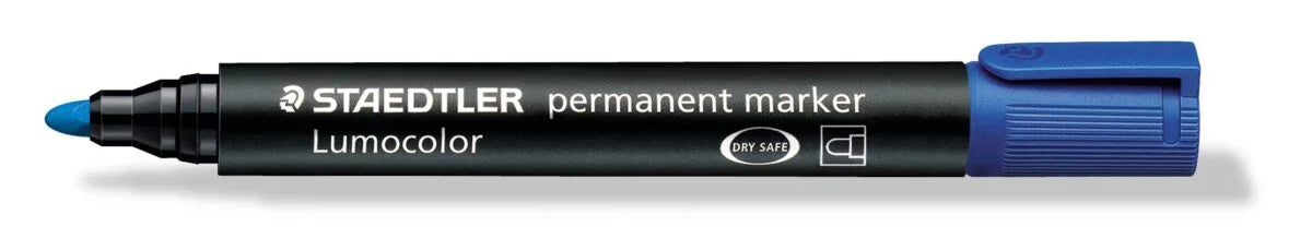 MARKER LUMOCOLOR PERMANENT STAEDTLER BLU