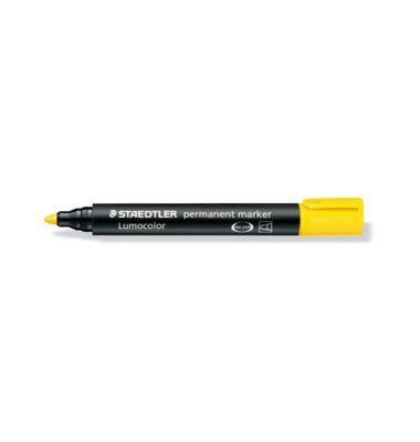 MARKER LUMOCOLOR PERMANENT STAEDTLER GIALLO