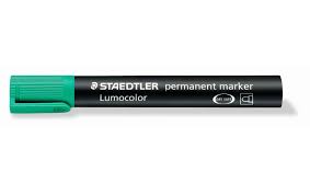 MARKER LUMOCOLOR PERMANENT STAEDTLER VERDE