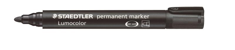 MARKER LUMOCOLOR PERMANENT STAEDTLER NERO
