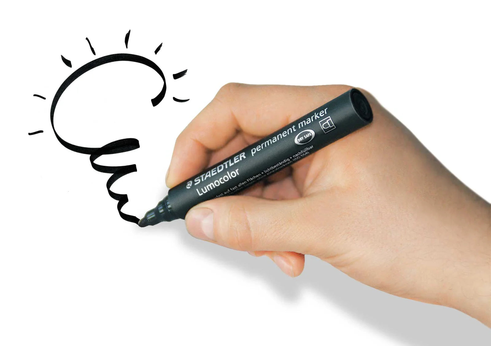 MARKER LUMOCOLOR PERMANENT STAEDTLER NERO