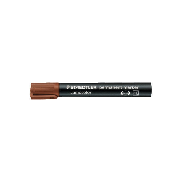 MARKER LUMOCOLOR PERMANENT STAEDTLER MARRONE