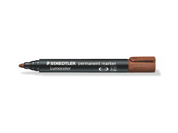 MARKER LUMOCOLOR PERMANENT STAEDTLER MARRONE