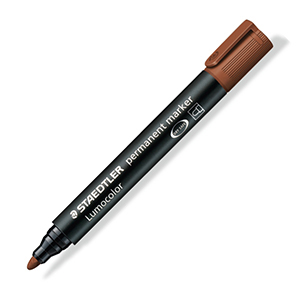 MARKER LUMOCOLOR PERMANENT STAEDTLER MARRONE