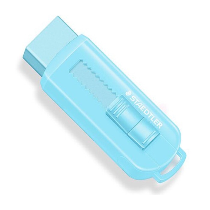 GOMMA  STAEDTLER CON ASTUCCIO RETRATTILE COLORI PASTELLO