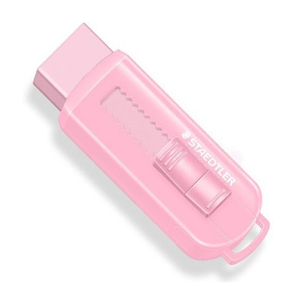 GOMMA  STAEDTLER CON ASTUCCIO RETRATTILE COLORI PASTELLO