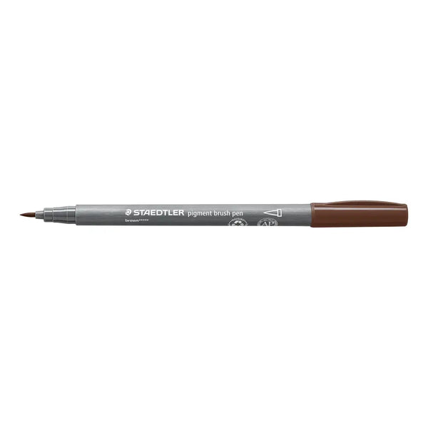 PENNA BRUSH PIGMENT STAEDTLER MARRONE