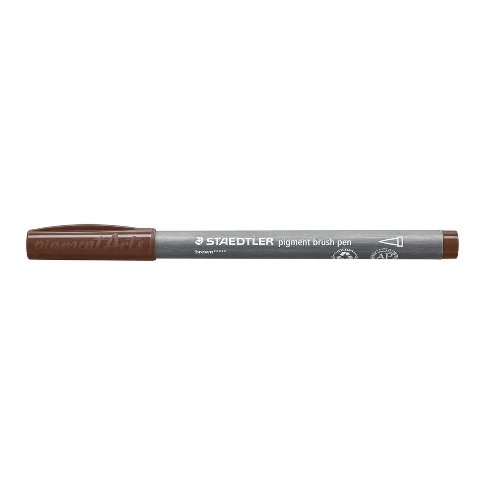 PENNA BRUSH PIGMENT STAEDTLER MARRONE