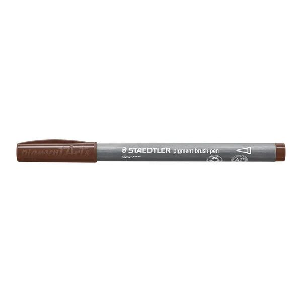 PENNA BRUSH PIGMENT STAEDTLER MARRONE
