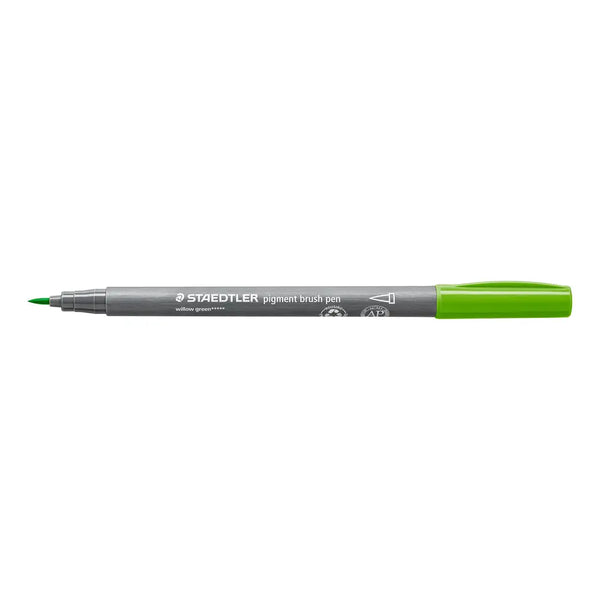 PENNA BRUSH PIGMENT STAEDTLER VERDE MELA