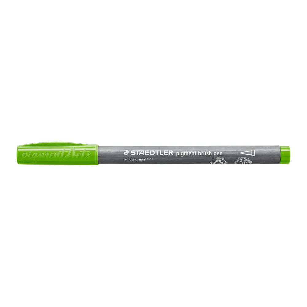 PENNA BRUSH PIGMENT STAEDTLER VERDE MELA