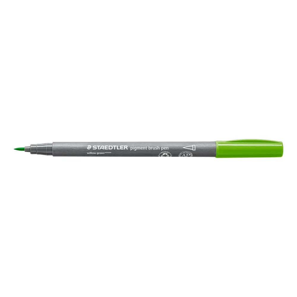 PENNA BRUSH PIGMENT STAEDTLER VERDE MELA