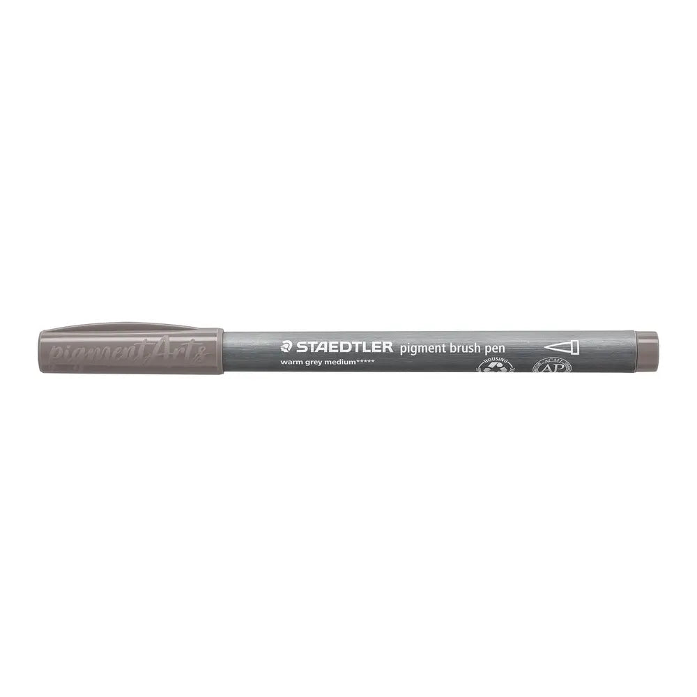 PENNA BRUSH PIGMENT STAEDTLER GRIGIO WARM MEDIO