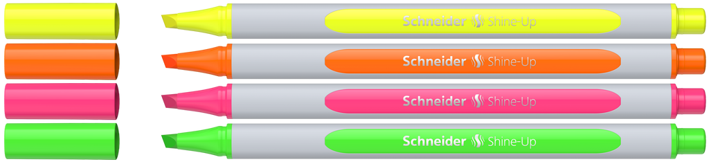 EVIDENZIATORE SCHNEIDER SHINE-UP CONF. 4 PEZZI