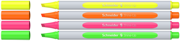 EVIDENZIATORE SCHNEIDER SHINE-UP CONF. 4 PEZZI