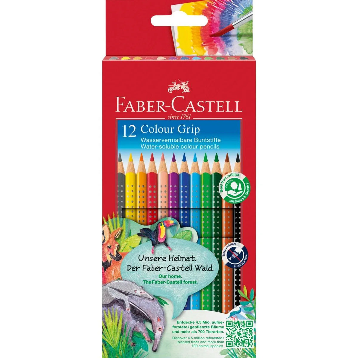 MATITE COLORATE GRIP FABER CASTELL/12