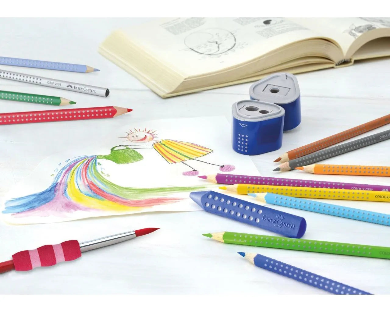MATITE COLORATE GRIP FABER CASTELL/12