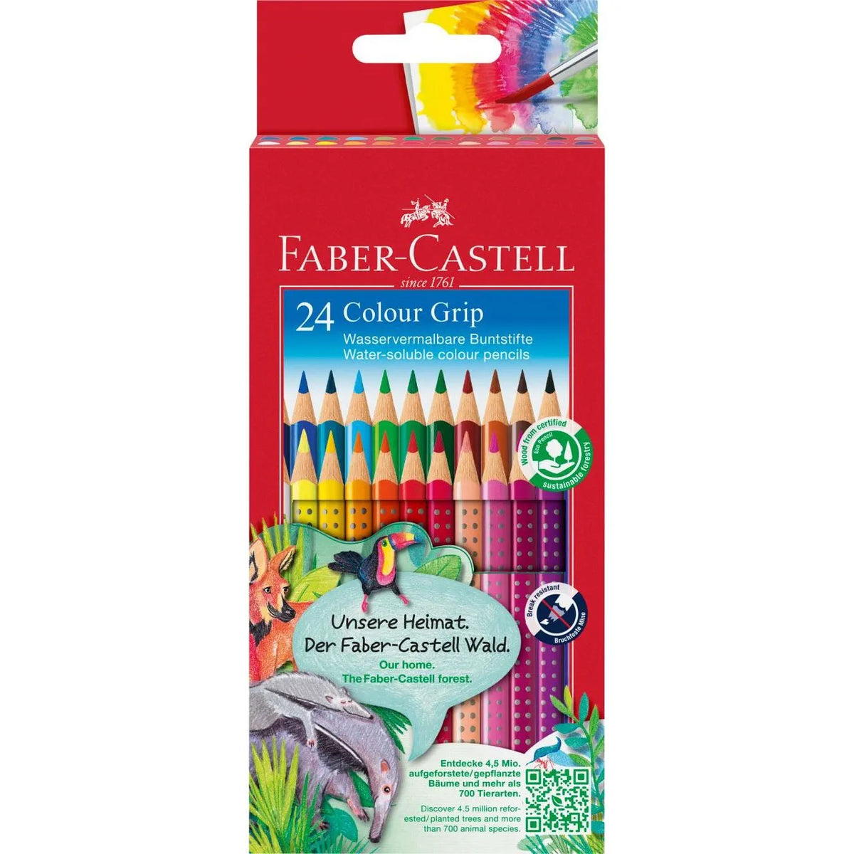 MATITE COLORATE GRIP FABER CASTELL/24