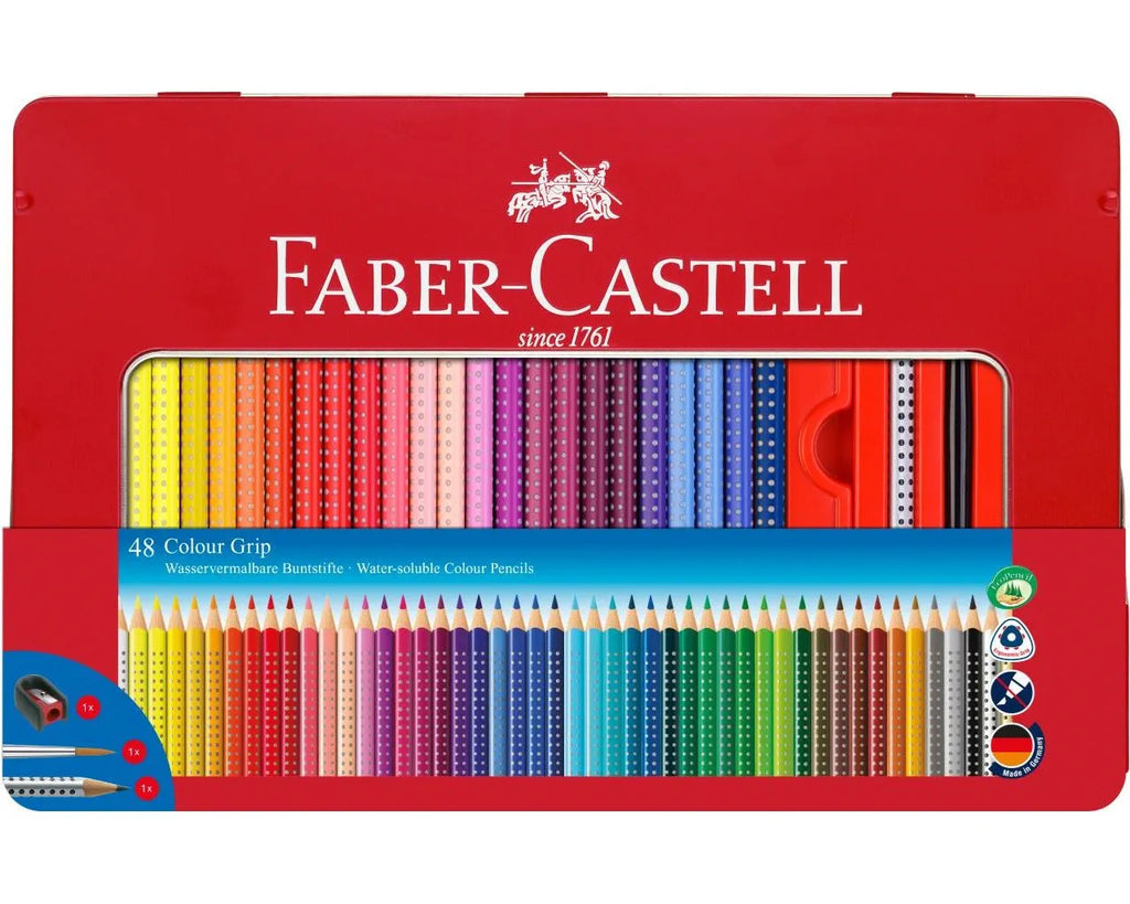 MATITE COLORATE GRIP FABER CASTELL /48 AST.METALLO