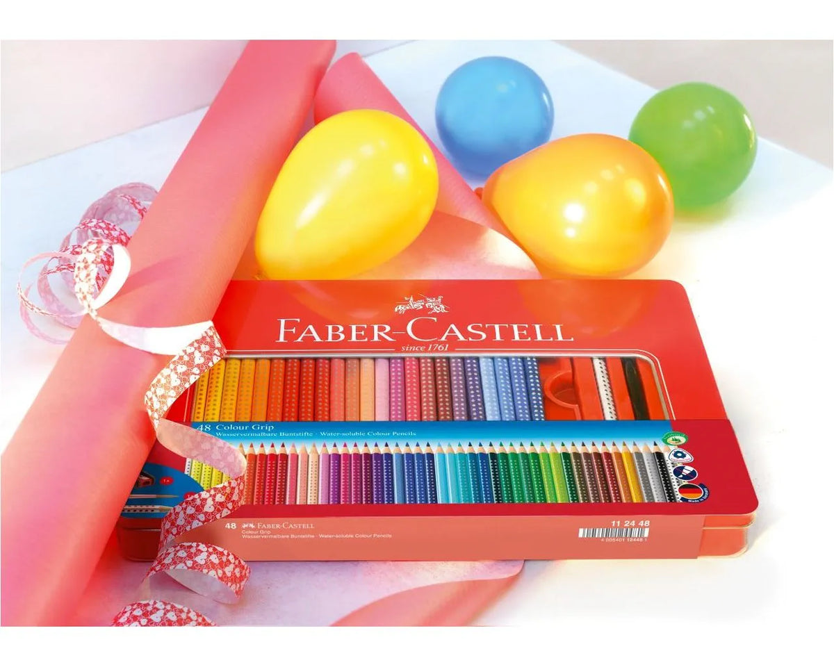 MATITE COLORATE GRIP FABER CASTELL /48 AST.METALLO