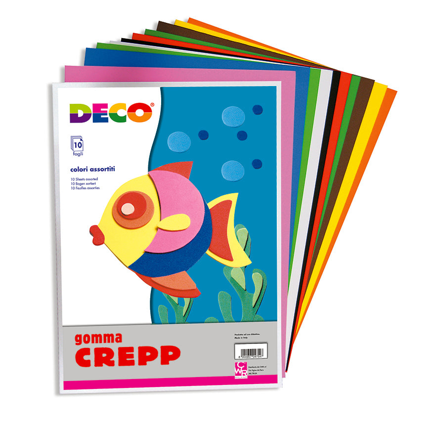 GOMMA CREPP CM.40X60 - CONF. 10 FG. -  COL. ASS.