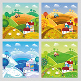 Nuvola - Tappeto Cm. 100X100 - 4 Stagioni