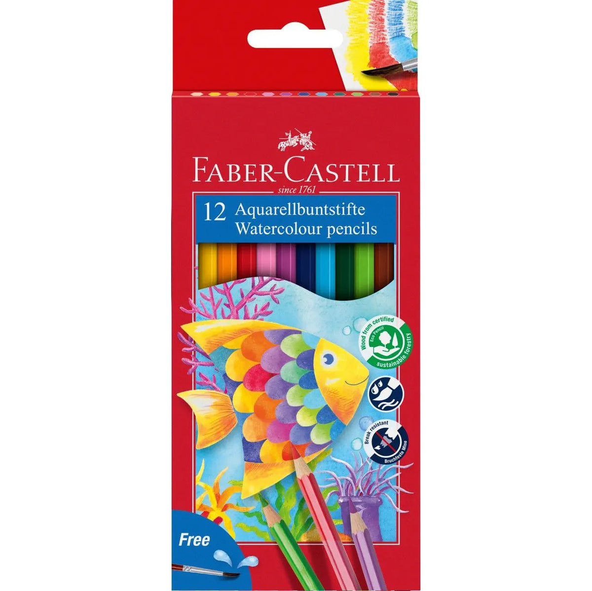 MATITE COLORATE ACQUARELLABILI FABER CASTELL /12