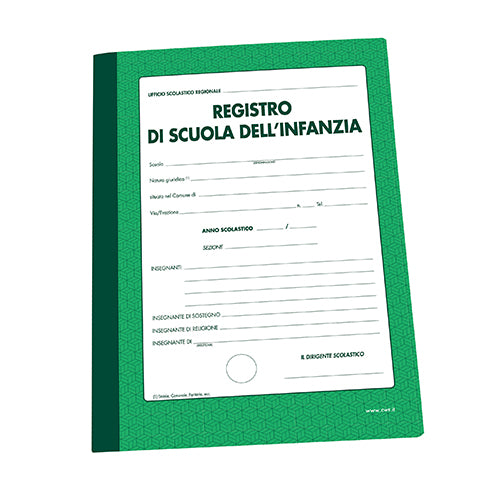 REGISTRO VERDE - SCUOLA INFANZIA - 40 PAG. Immagine principale del prodotto