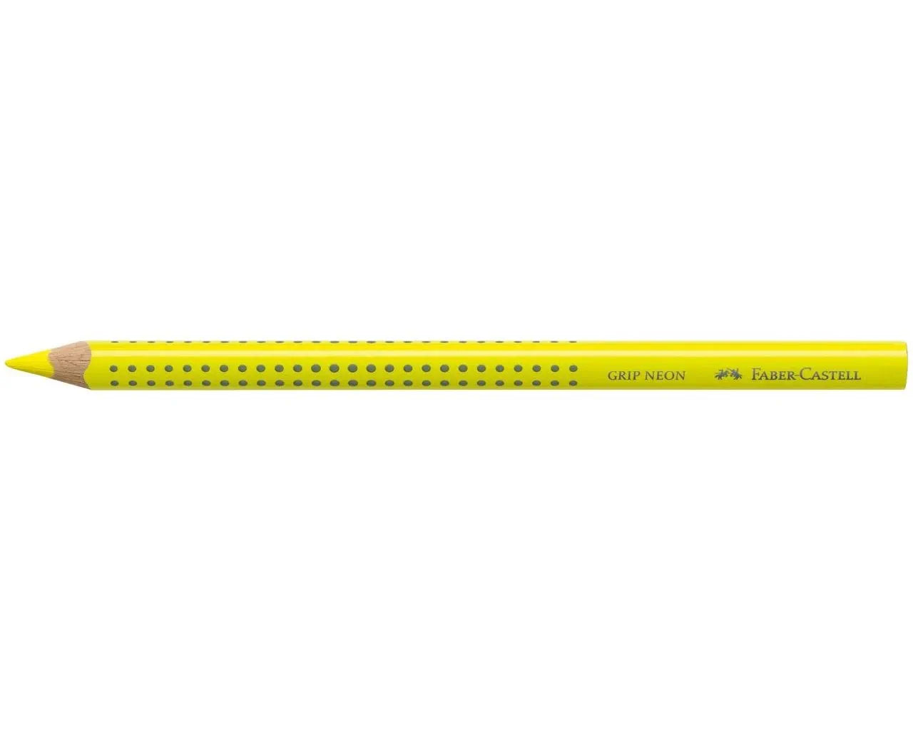 MATITE JUMBO GRIP NEON GIALLO FABER CASTELL