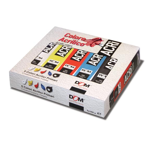 ACRILICO - TUBO ML.100 - BOX 5 PRIMARI Immagine principale del prodotto